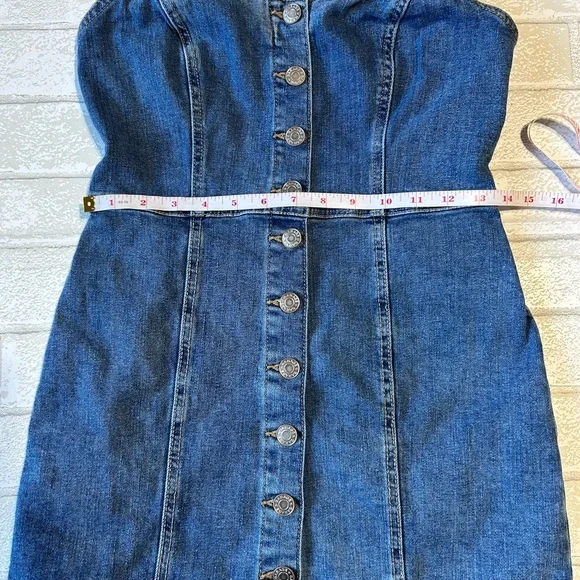 Garage Blue Denim Mini Dress - Picture 7 of 7